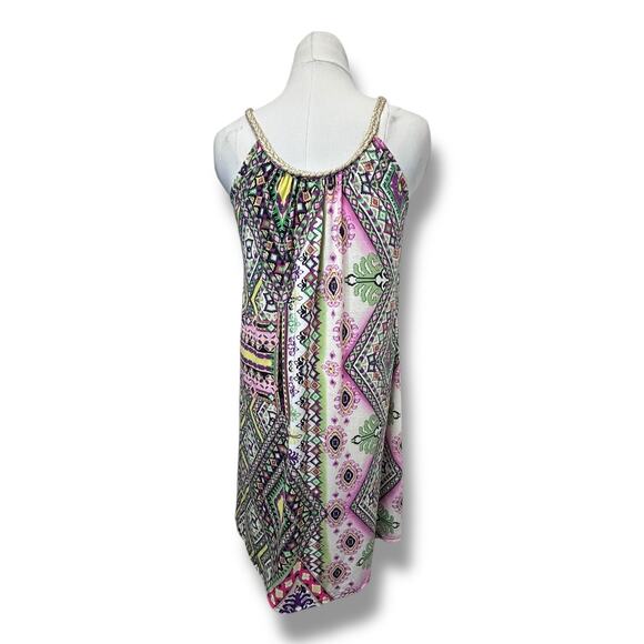Shoreline Women’s Braided Cord Halter Swing Midi Dress Coverup, size L/XL - Picture 5 of 12